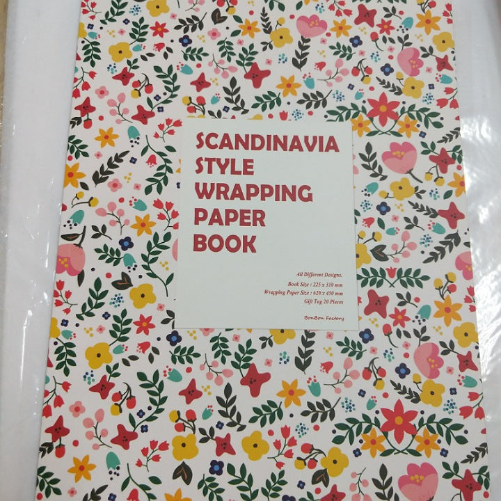 SCANDINAVIAN STYLE WRAPPING PAPER BOOK