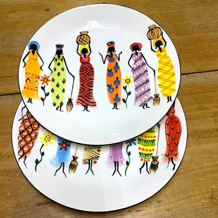 AFRICAN WOMEN DINNER PLATE
