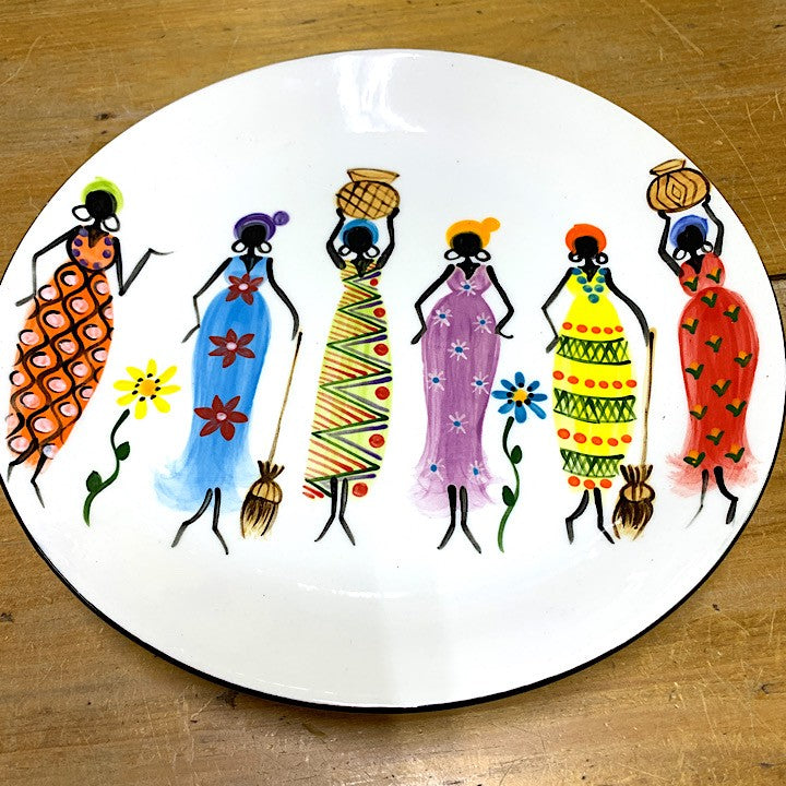 AFRICAN WOMEN DINNER PLATE