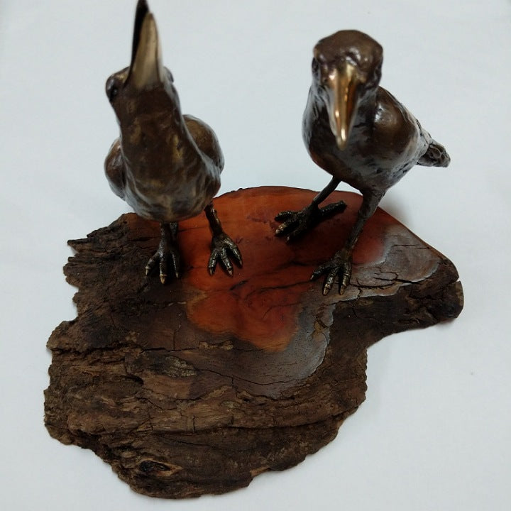 BRONZE LIMITED EDITION MAGPIE PAIR