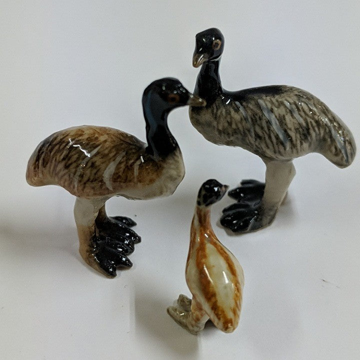 PORCELAIN TRINKET OSTRICHES