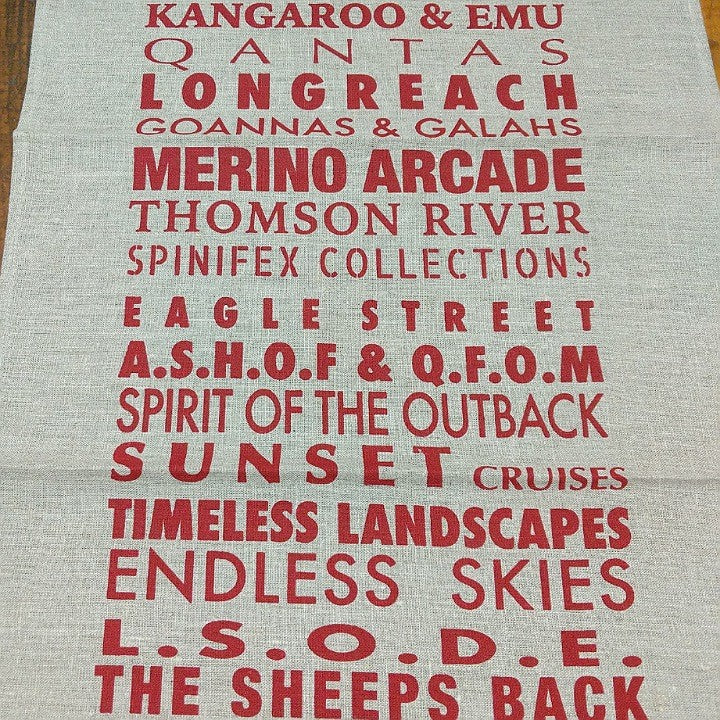 LONGREACH TEA TOWEL