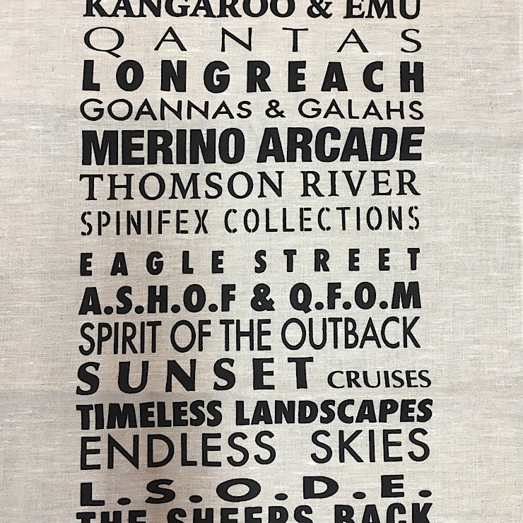 LONGREACH TEA TOWEL