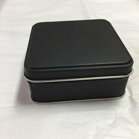 BLACK SQUARE FLAT TIN