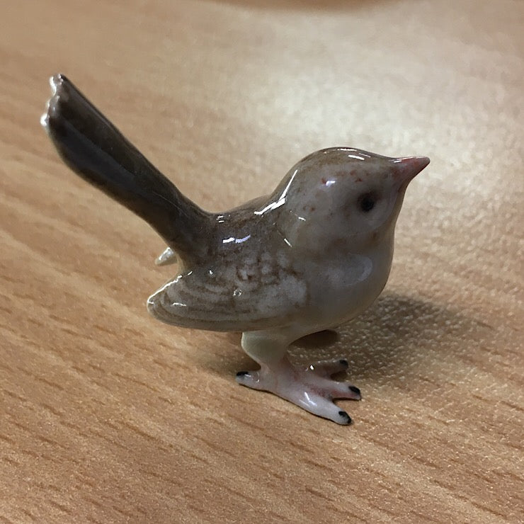 PORCELAIN TRINKET BLUE WREN