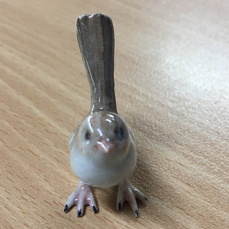 PORCELAIN TRINKET BLUE WREN