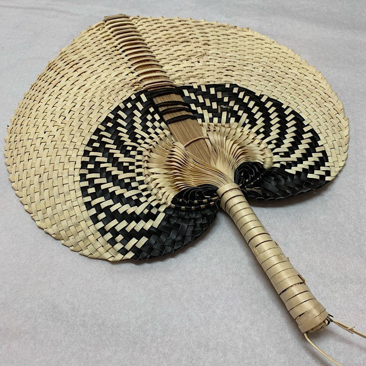 SHIBORI NATURAL FAN 25 CM