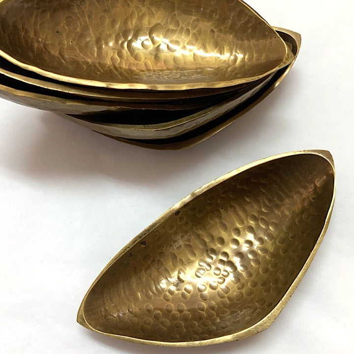 TRIANGULAR BRASS DISH