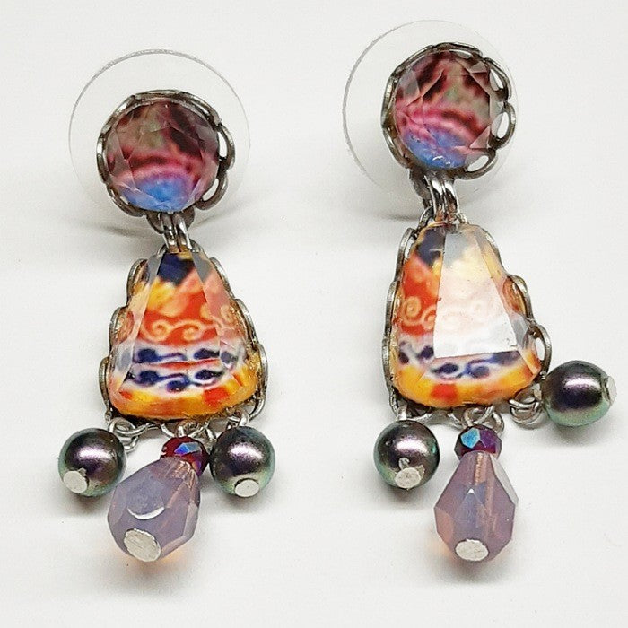 AYALABAR EARRINGS PURPLEY