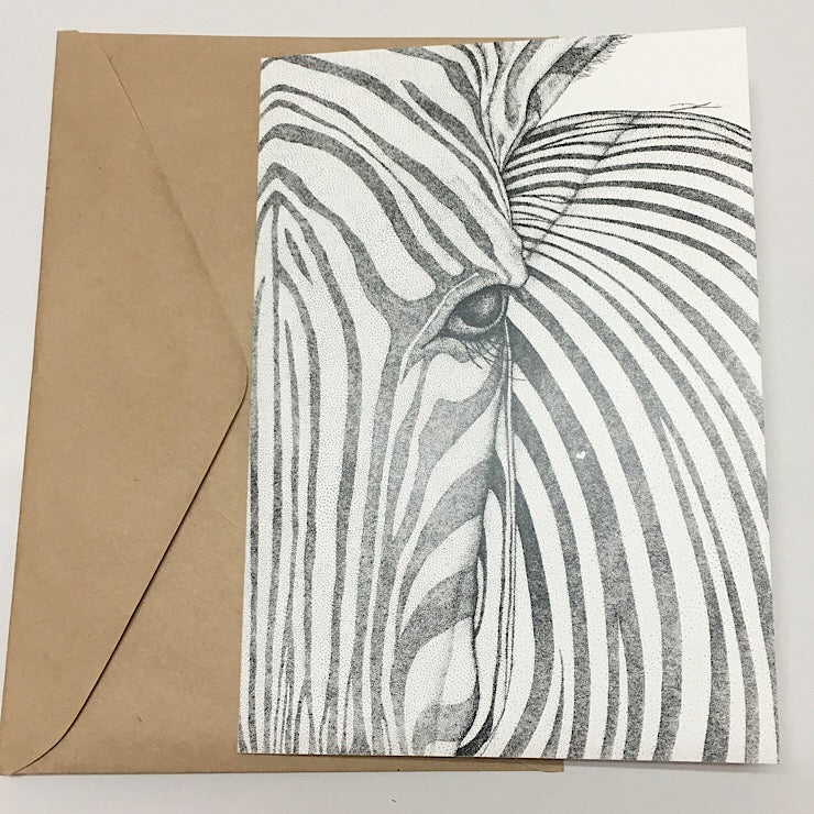 ZANE THE ZEBRA GREETING CARD
