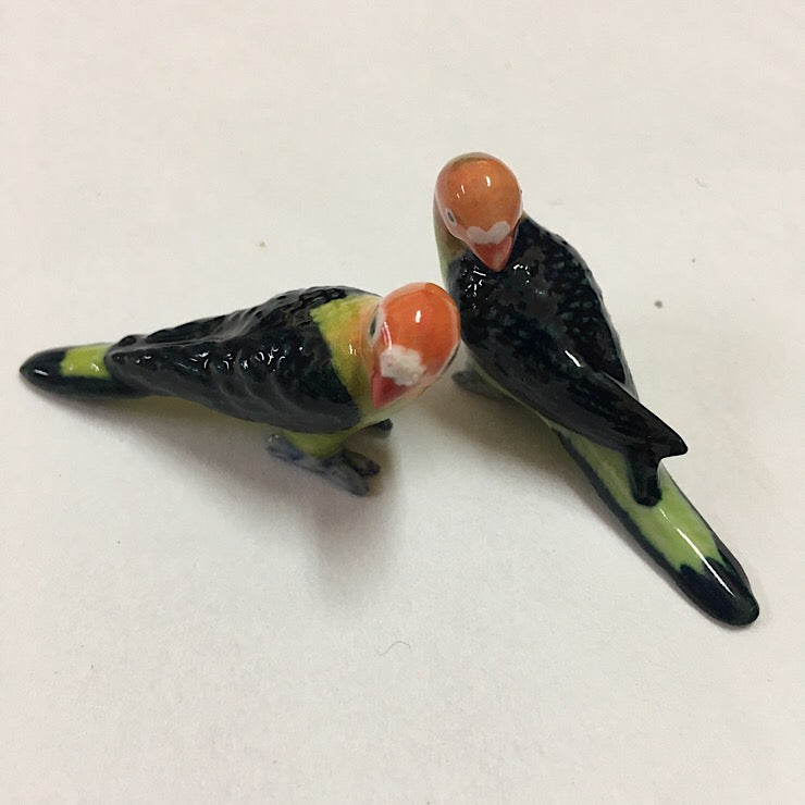 PORCELAIN FIGURINES PARAKEETS
