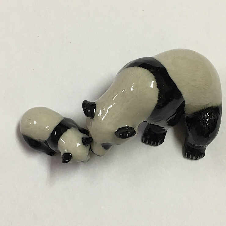 CERAMIC TRINKET PANDA WITH CUB