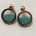 AMAZONITE IN GLASS EARRINGS