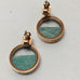 AMAZONITE IN GLASS EARRINGS