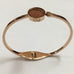 RED DESERT SAND HINGED BANGLE ROSE GOLD