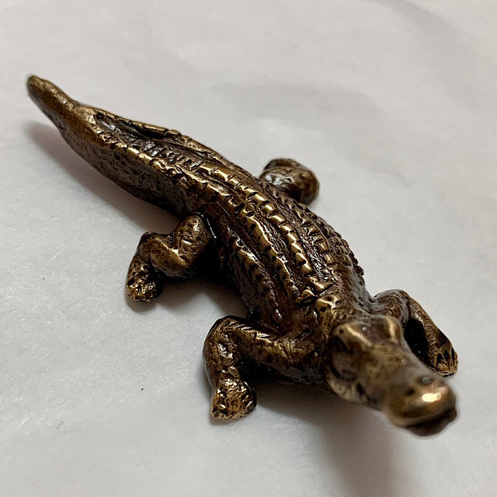 BRONZE CROCODILE BY PETE SMIT