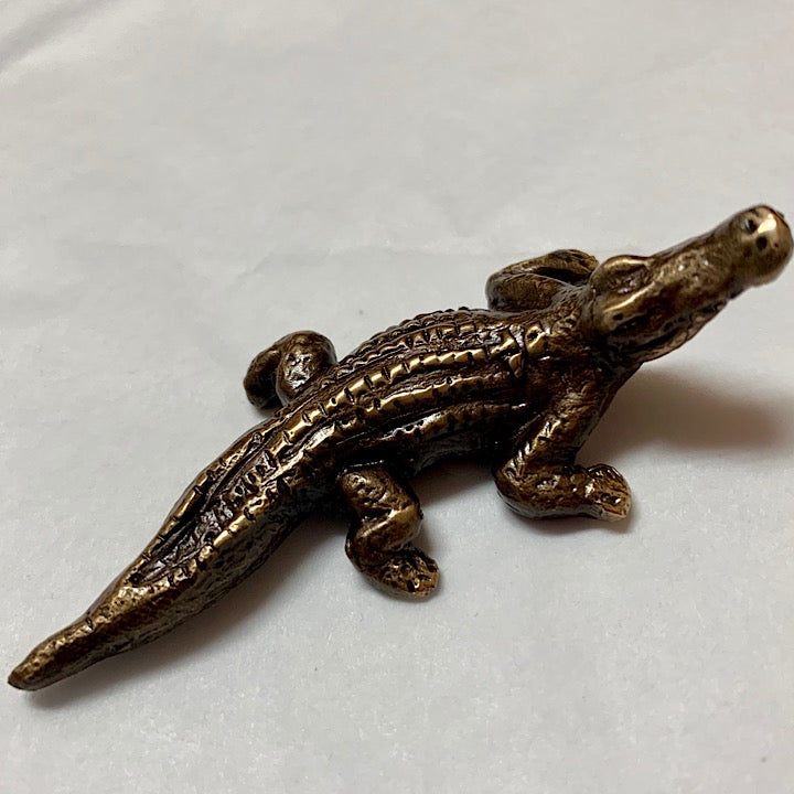 BRONZE CROCODILE BY PETE SMIT