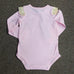PINK LACE SLEEVE ONESIE