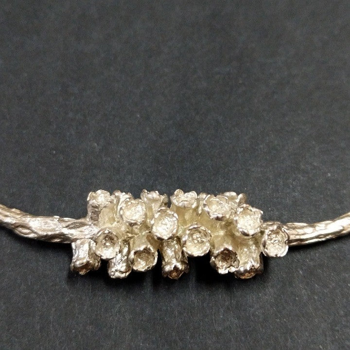 STERLING SILVER MELALEUCA PLAQUE NECKLACE