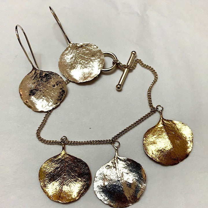 BRASS STERLING SILVER MELALEUCA BRACELET
