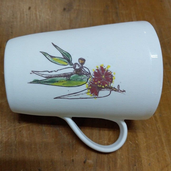 CERAMIC MUG WITH AUSTRALIAN WILDFLOWERS BOXED
