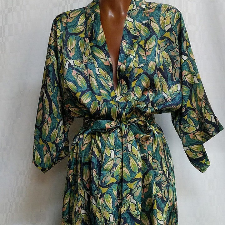 SILK ROBE XS BLOOMSBURY