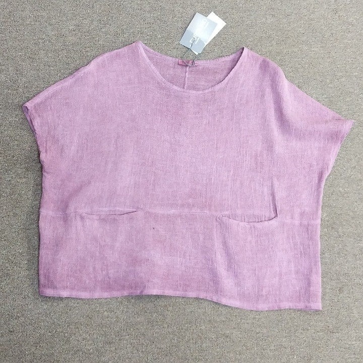 PUROLINO 2 POCKET LINEN TOP