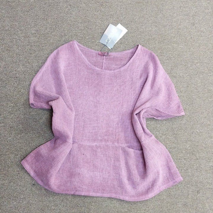 PUROLINO 2 POCKET LINEN TOP