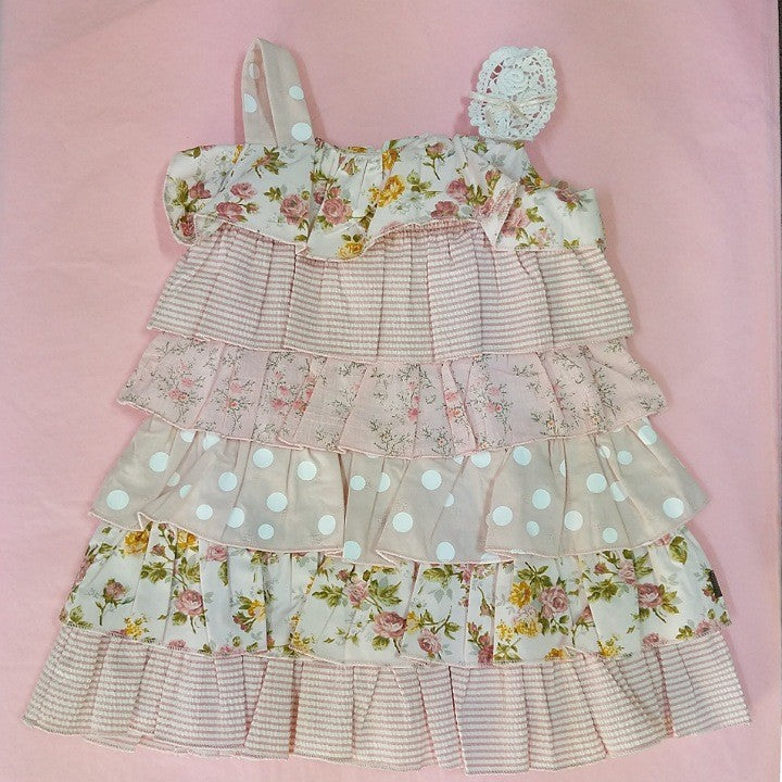 PINK LAYERED BABY DRESS