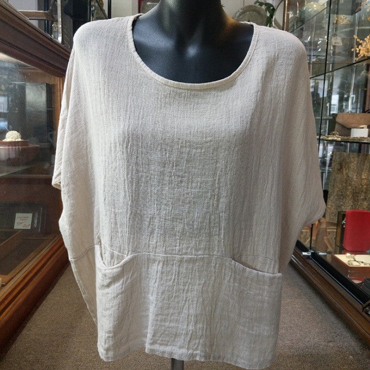 PUROLINO 2 POCKET LINEN TOP