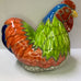 COLOURFUL CERAMIC HEN