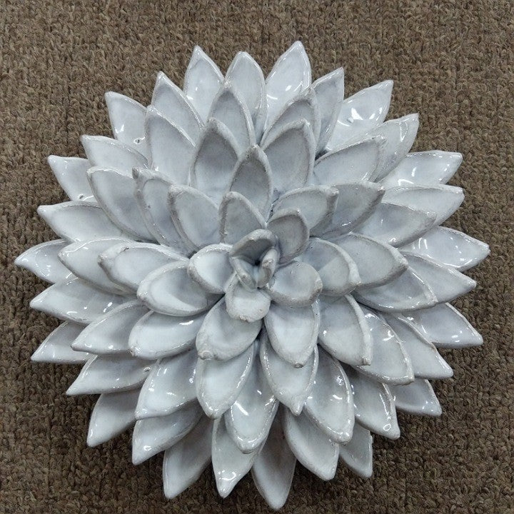 CERAMIC LOTUS FLOWER GREY