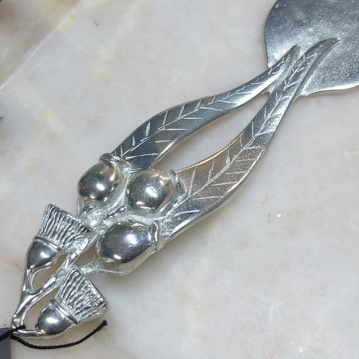 AUSTRALIAN MADE SILVER PEWTER CAKE SERVERS