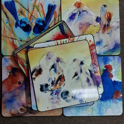 SHONAS WATERCOLOURS SQUARE PLACEMATS