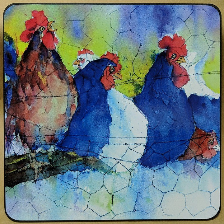 SHONAS WATERCOLOURS SQUARE PLACEMATS