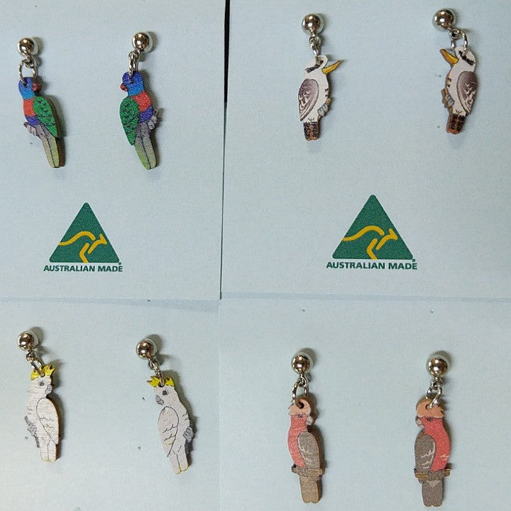 WOODEN AUSTRALIAN MADE EARRINGS