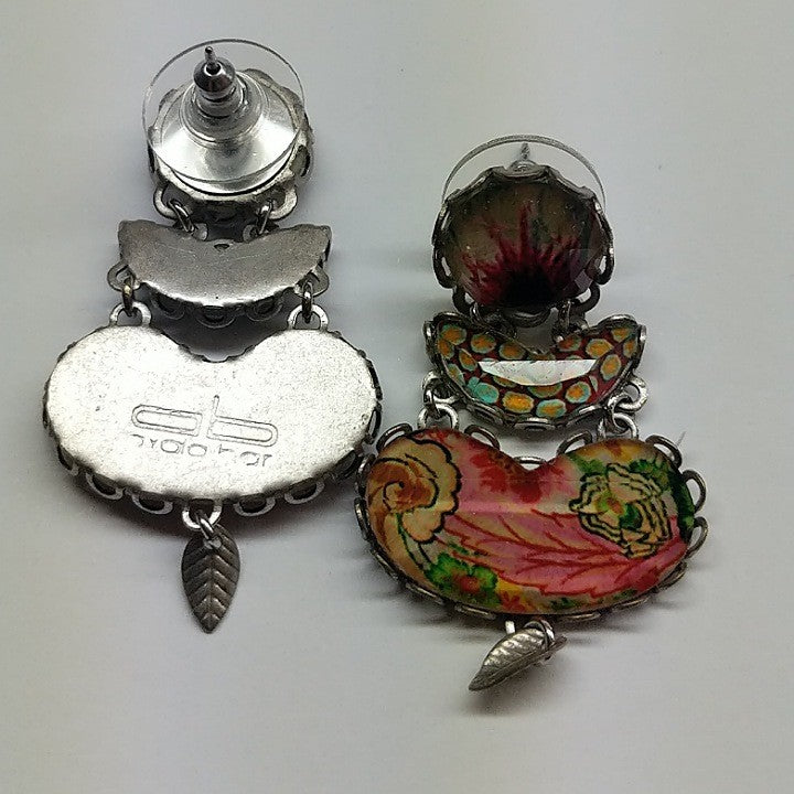 AYALABAR EARRINGS PINK GREEN YELLOW