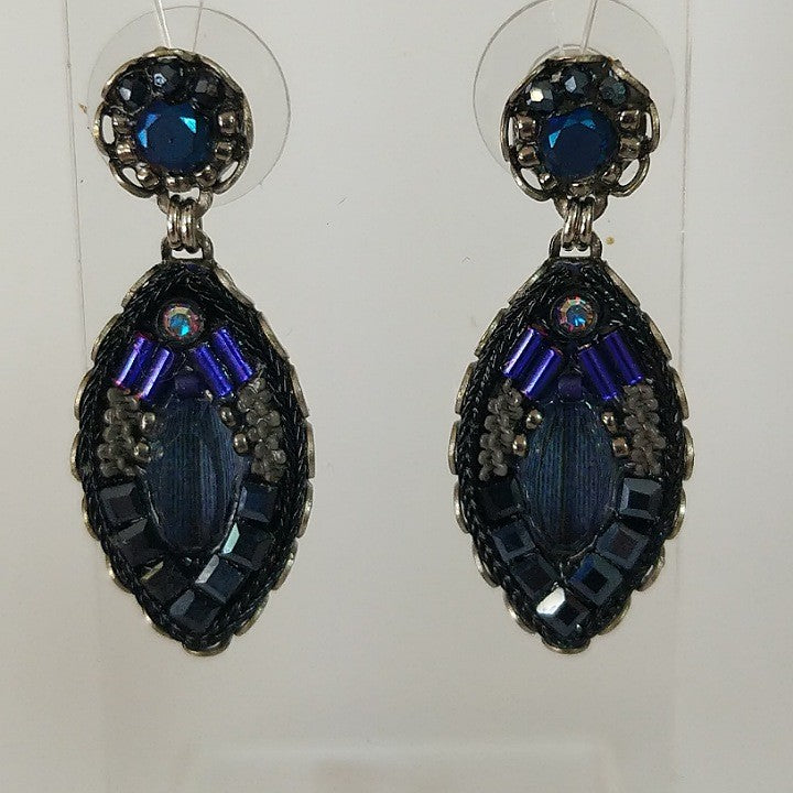 AYALABAR EARRINGS PURPLE NAVY