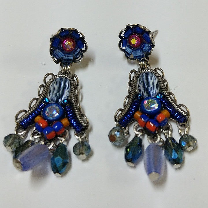 AYALABAR COLOURFUL BELL DROP EARRINGS