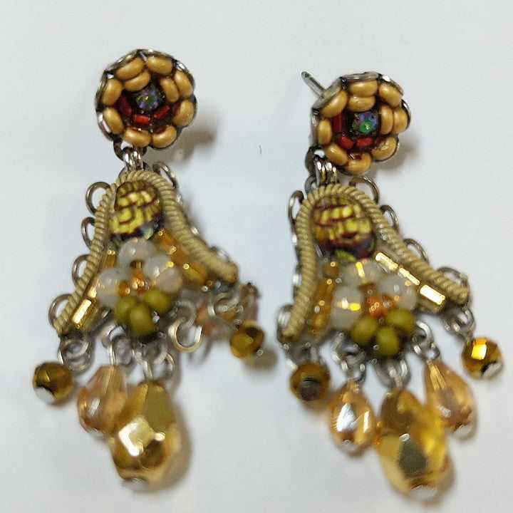 AYALABAR COLOURFUL BELL DROP EARRINGS