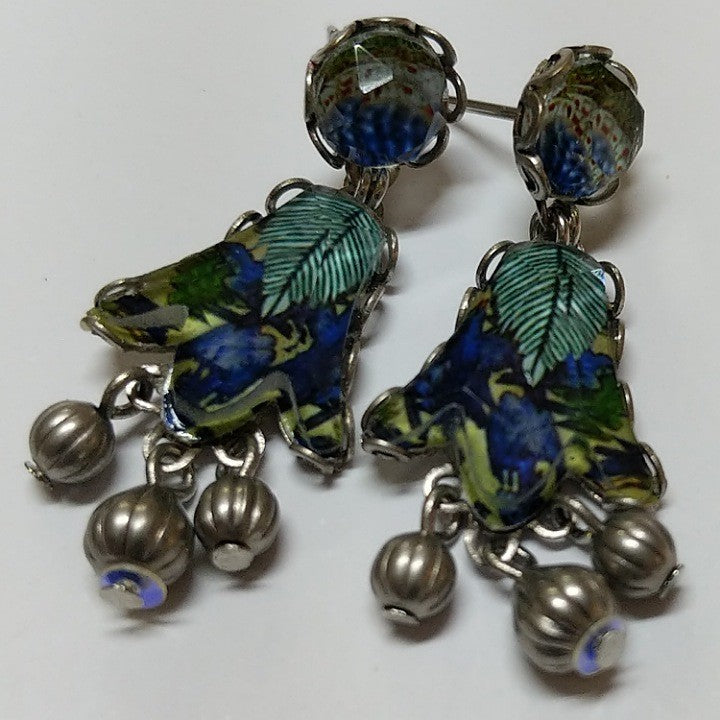 AYALABAR COLOURFUL BELL DROP EARRINGS