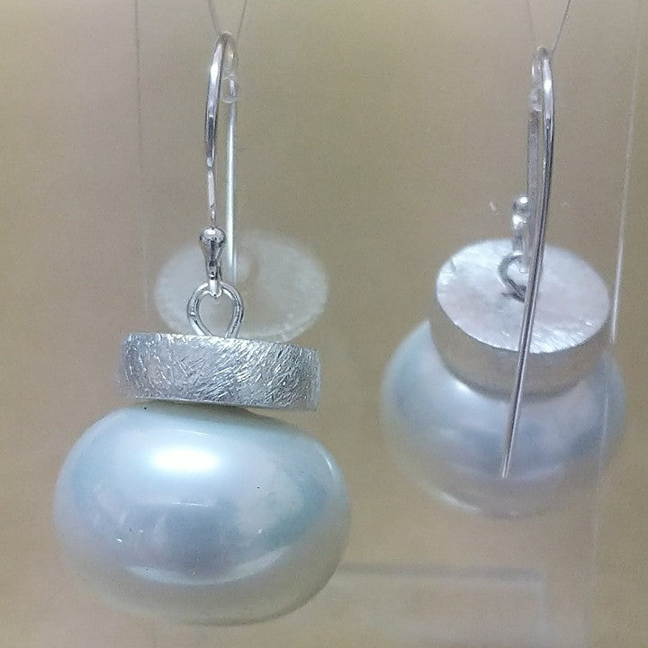 MOKO EARRINGS SPANISH FAUX PEARL HOOKS