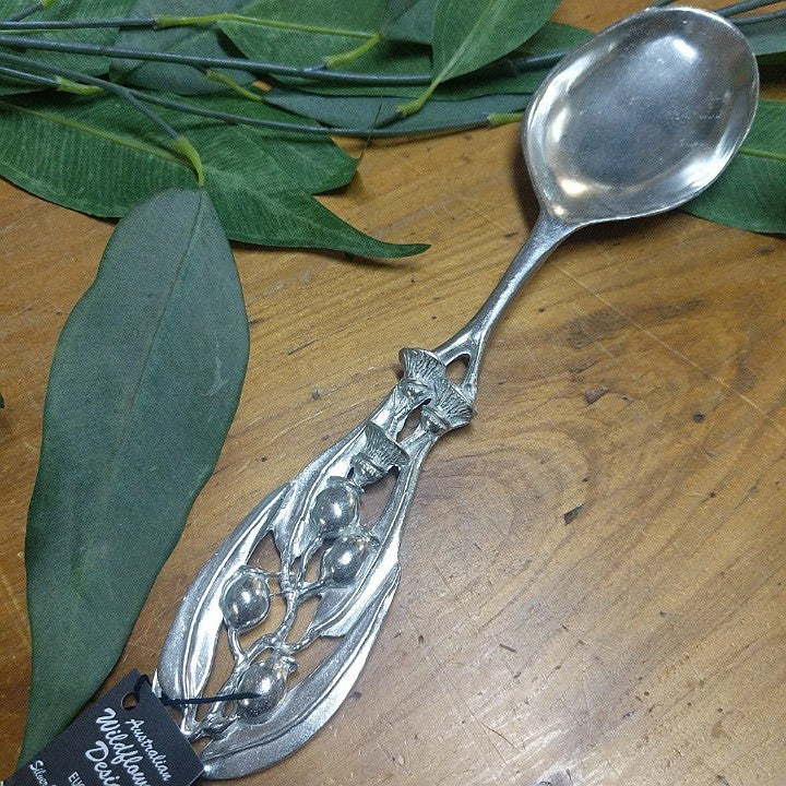 AUSTRALIAN MADE PEWTER SERVING SPOON