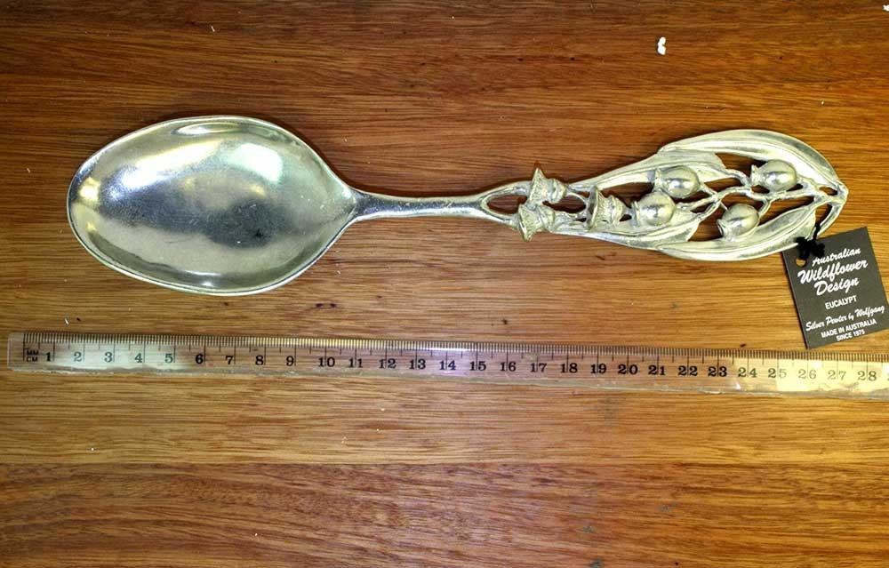 AUSTRALIAN MADE PEWTER SERVING SPOON