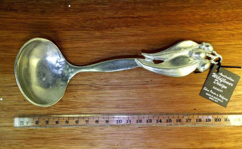 AUSTRALIAN MADE PEWTER GRAVY LADLES