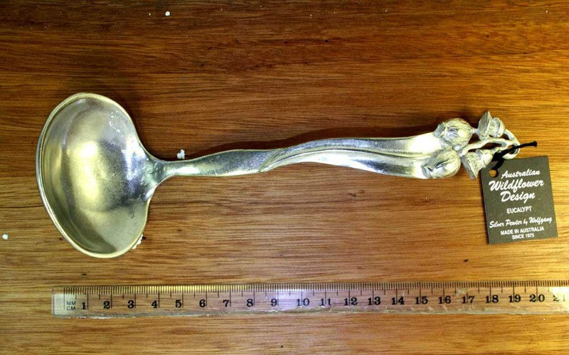 AUSTRALIAN MADE PEWTER GRAVY LADLES
