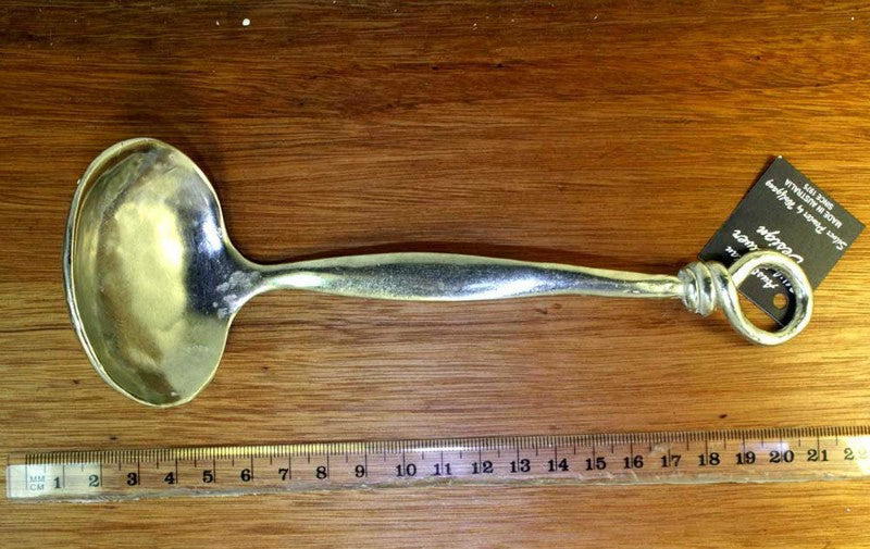 AUSTRALIAN MADE PEWTER GRAVY LADLES