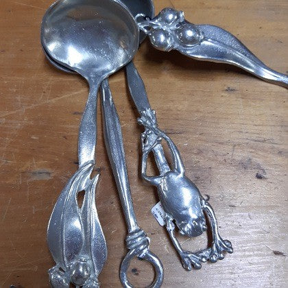 AUSTRALIAN MADE PEWTER GRAVY LADLES