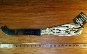 AUSTRALIAN MADE SILVER PEWTER CHEESE KNIVES