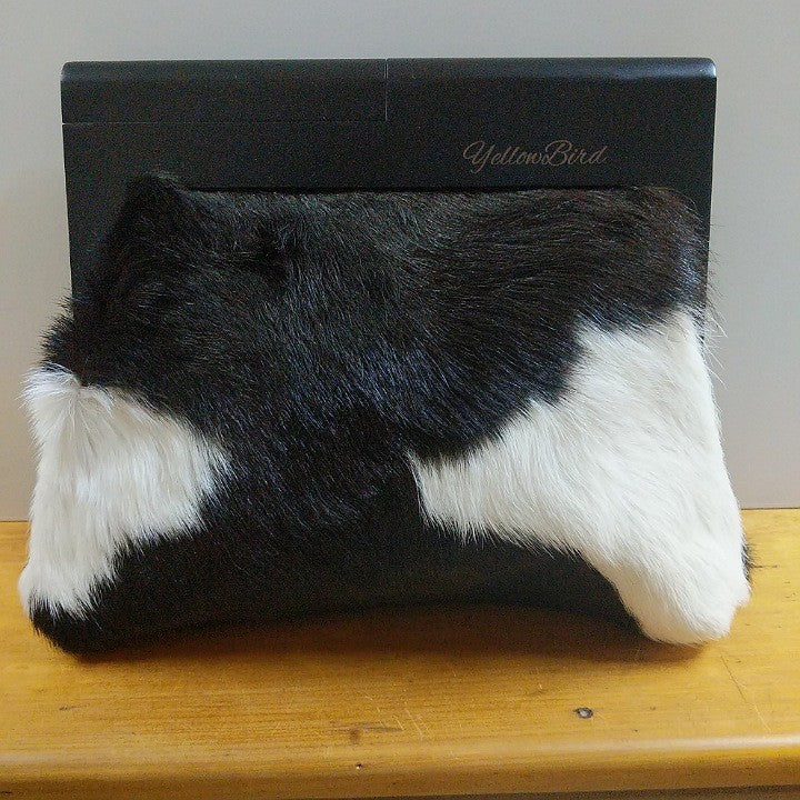 YELLOWBIRD COW HIDE BAG BLACK FRAME